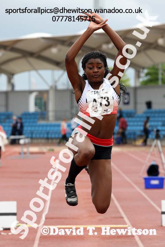 Womens under-20s triple jump, Northern Championships, Sport City, Manchester. Photo: David T. Hewitson/Sports for All Pics